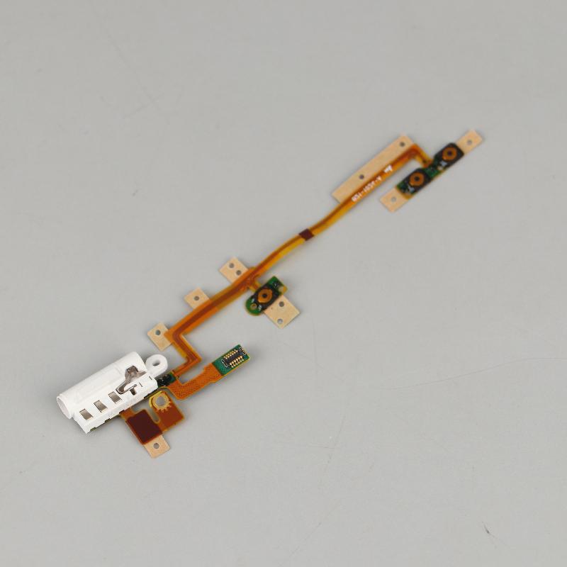 NEW New Power Audio Jack Volume Button Flex Cable For IPod Nano 6 6th Gen White Replacement