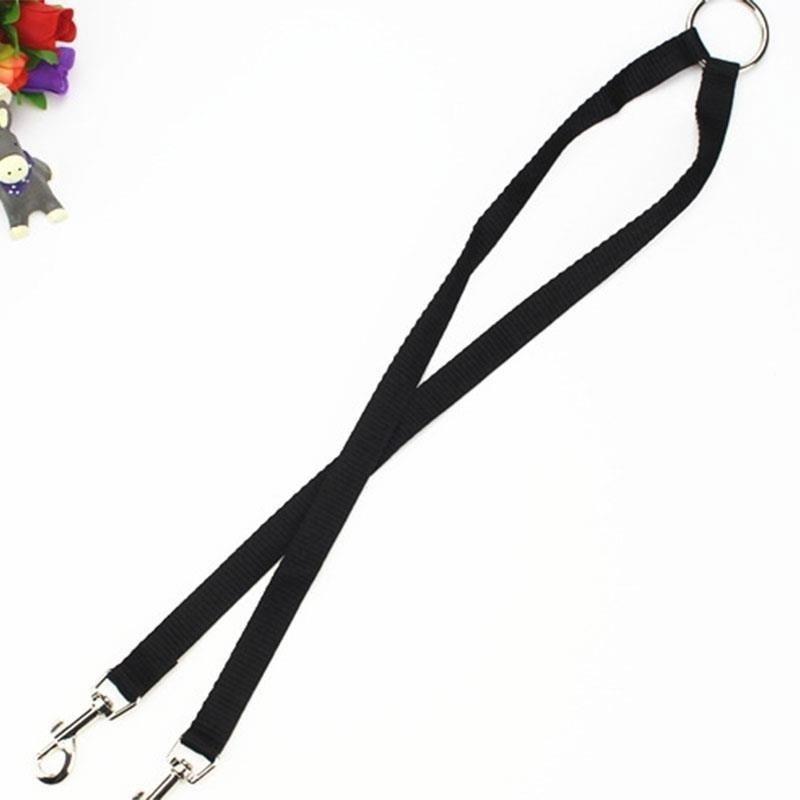 

Черный соединительный поводок-поводок Duplex 2 Way Multiple Dual Double Leash Dog Pet чёрный