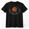 Retro Basketball Court Graphic T-Shirt Unisex Sports Fan Tee