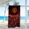 Manchester Personalized Name Beach Towel Quick-Dry Soft Microfiber Ideal for Travel Outdoor Swim Pool Yoga Surf Camping Hiking Gym Gift Holiday