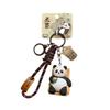 Kawaii Panda Keychain Chinese Style Car Key Ring Creative Panda Dolls Pendant  Key Decor