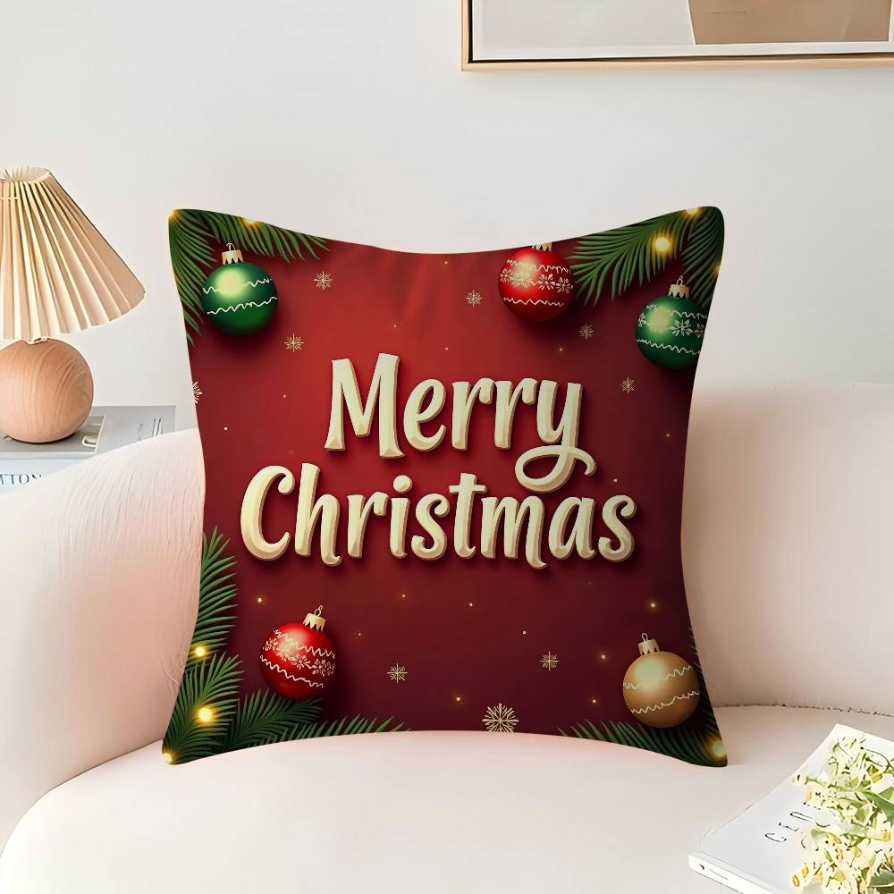 Merry Chrismas Cushion Cover Decorative Pillow Sofa Home Decor Case Pillow Cases