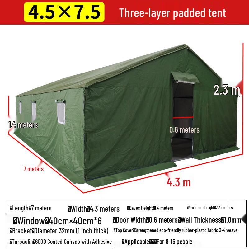 Laicai Heavy-Duty Waterproof Outdoor Canvas Tent