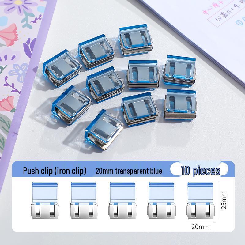 Creative Smooth Metal Book Binding Corner Clip Organizer