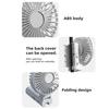 Umbrella Fan Strong Airflow Low Noise Foldable Design Handheld Personal Fan Hands-Free Clip-On Rechargeable Cooling Fan