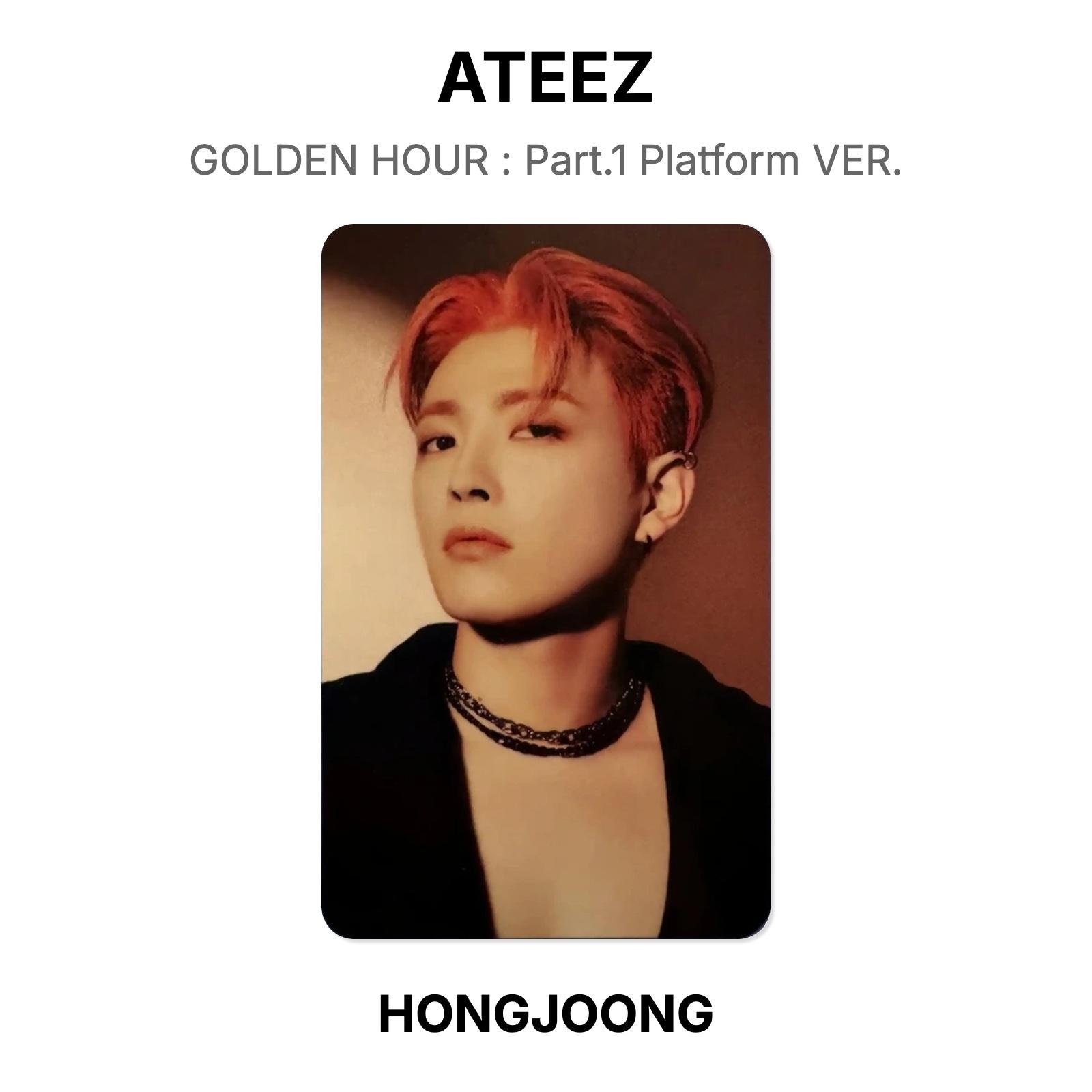 ATEEZ GOLDEN HOUR : Part.1 Platform VER. Official Photocard HONGJOONG