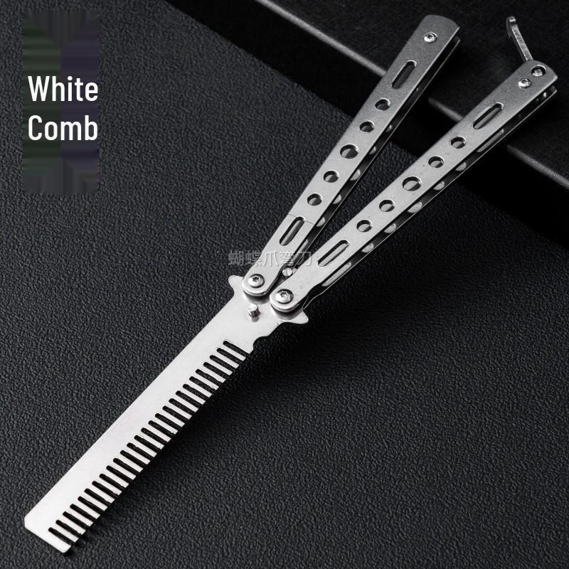Unsharpened Butterfly Comb | Practice Folding Knife | CS:GO Style Flipping Trainer