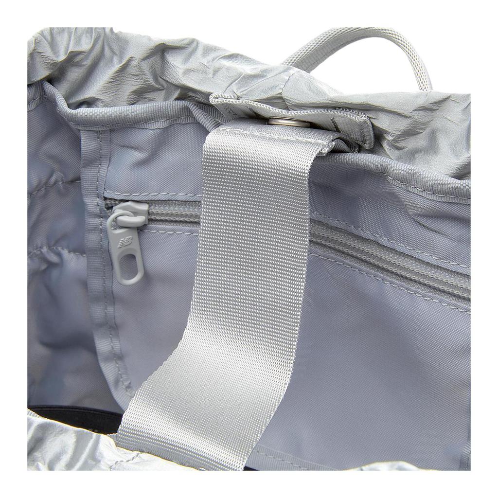 New New Balance Nylon Backpack Unisex Silver NBGCEF70491