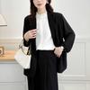 Women's Summer Sleeveless Ruffle Collar Satin Blouse