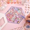 Mikroskopische 3D-Haus-Sticker-Kollektion Wasserdichte PET-Klebeschilder Ideal für Kreatives Journaling Scrapbooking