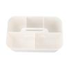 Aesthetic Plastic Storage Solution with Removable Dividers for Convenience