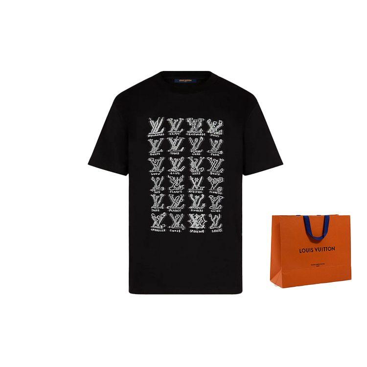 Louis Vuitton T Shirt Men's Black 1A8GV6