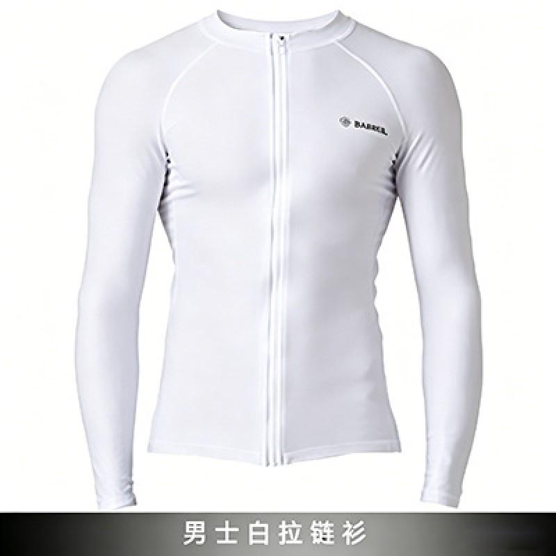 Mens Zipper Rash Guard Wetsuit Set Snorkeling Surfing Swimming UV Protection Long Sleeve Separated Suit