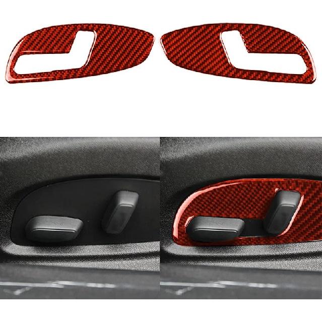 NVCNX Real Premium Carbon Fiber Compatible with Chevy Camaro 2016-2024 2017 2018 2019 2020 2021 2022 2023 Accessories Car Gear Shift Panel Cover