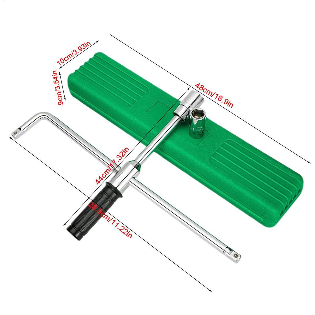 Tire Wrench 4 Way Wheel Lug Socket Extended Tire Wrench For Motorcycles Car SUV RV Truck Automotive Roadside Garage Workshop