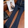 American retro high-waisted flared jeans women's summer thin thin and high slim-fitting versatile floor-mopping trousers
