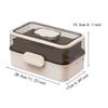Portable Medicine Box Dustproof Desktop Organizer Empty First Aid Kit Medicine Organizer for Workplace Dresser Home Car Bathroom