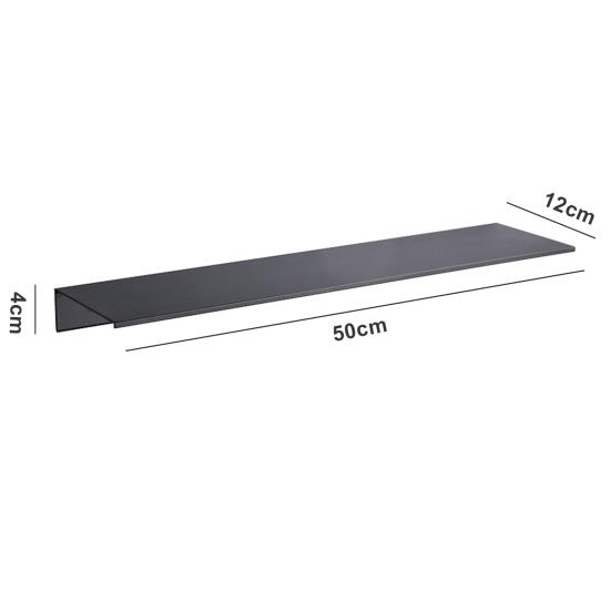 Väggfäste Badrum Flytande hylla Stansfri självhäftande Kraftig aluminiumlegering Multifunktionell förvaringsställ Hållare Organizer Hemtillbehör