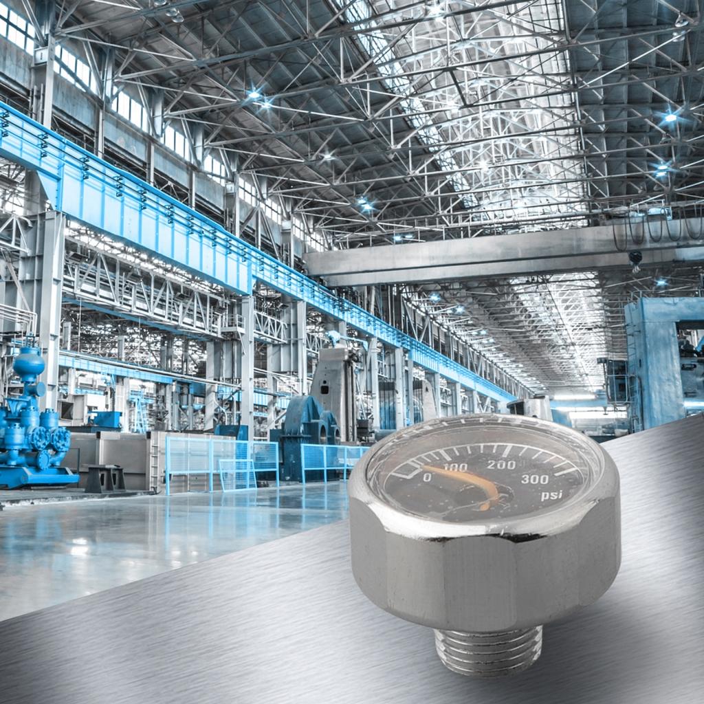 0-300 Manometer Meter Air Pressure Gauge 0-6000psi Mini