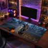 Big Mouse PadHalloween Michael Myers Extended Soft Desk Mat Gaming Office Computer Table Decor Mat
