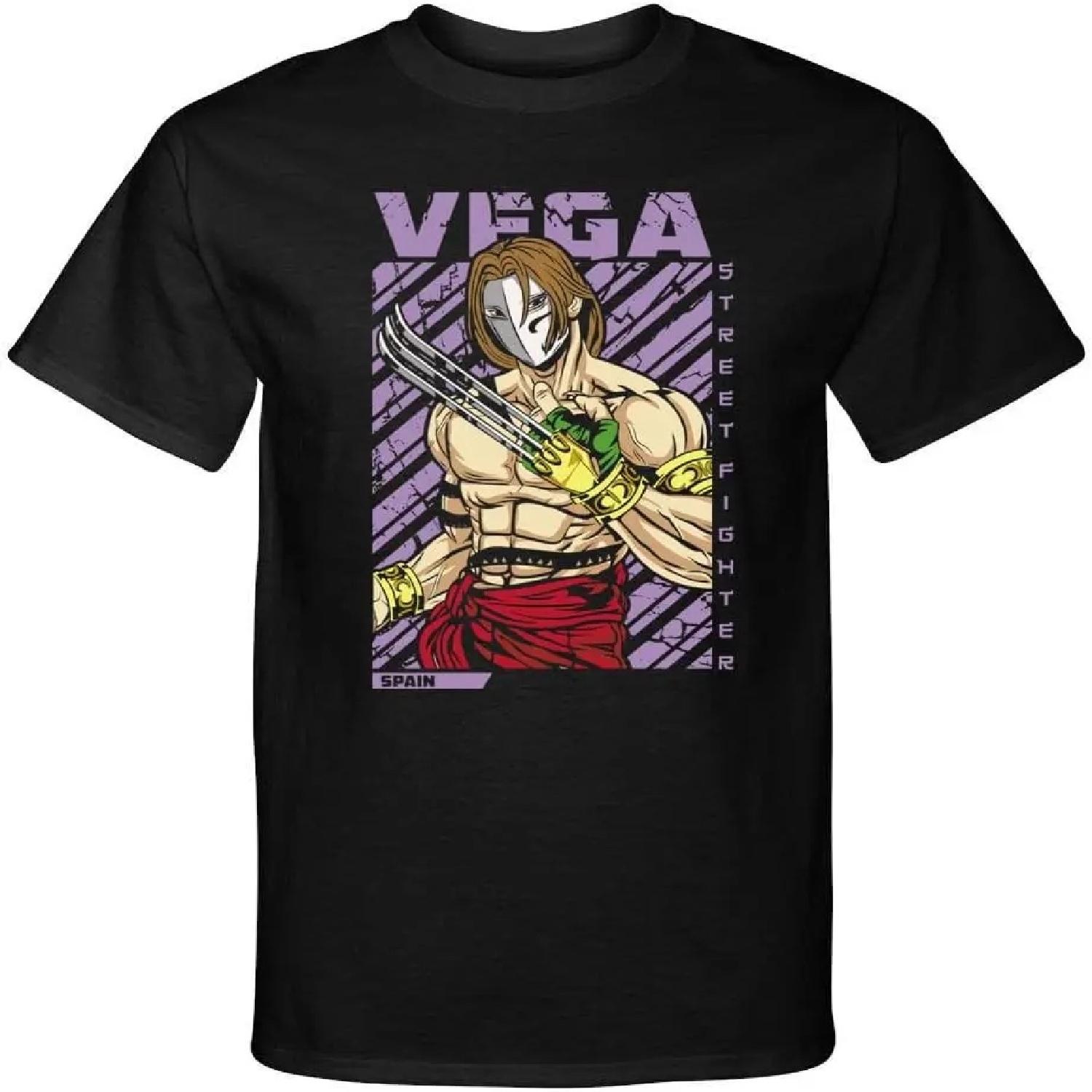 

Street Fighter Vega Video Martial Arts Gaming Tee Shirt, Black XXXXXL різнокольоровий