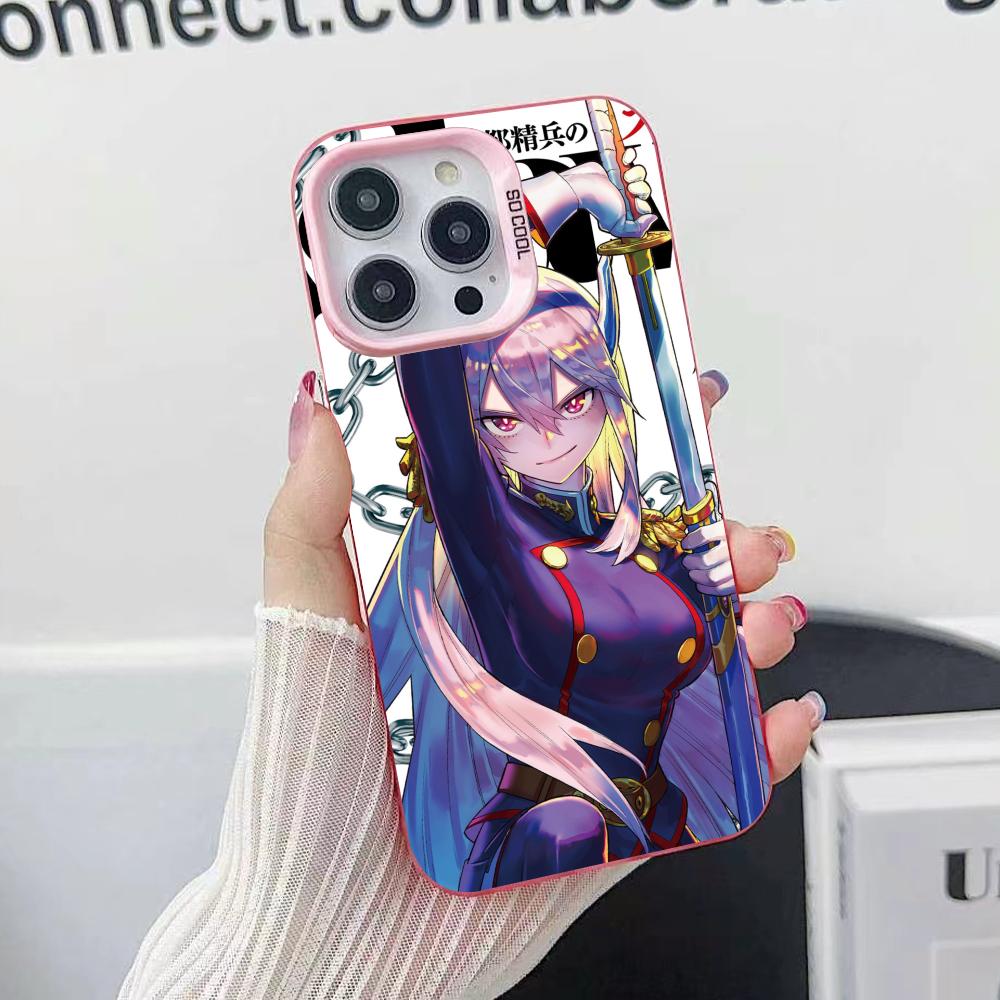 Mato seihei no slave Uzen Kyouka Handyhülle für iPhone 17 16 15 14 13 12 11 X XR XS 8 7 Air Pro Max Plus Durchsichtige Rosa Hülle