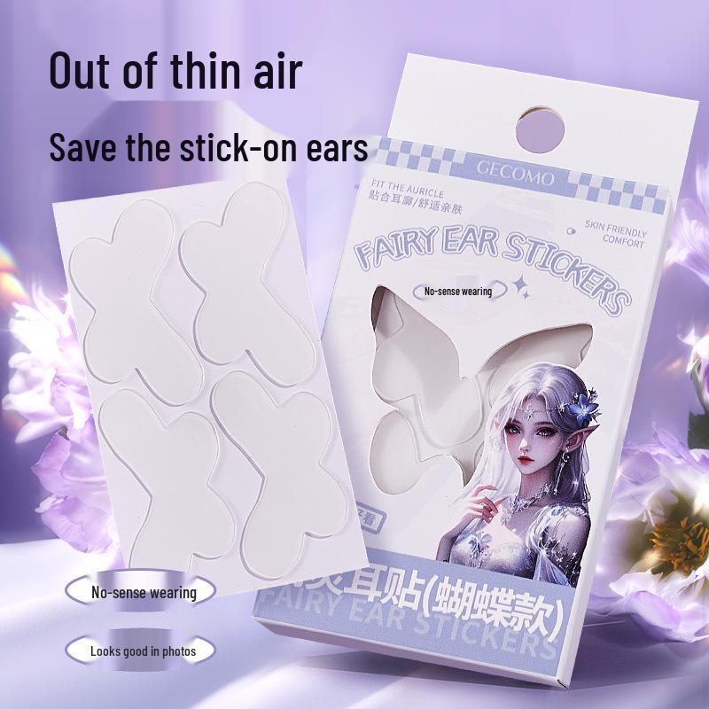 

GECOMO Butterfly Style Elf Ear Stickers: Slimming, Shaping, Invisible, Soft & Comfortable for Photogenic Look