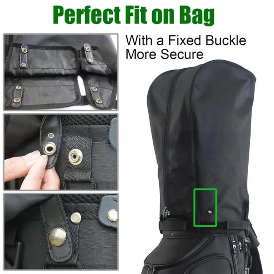 Golf Bag Rain Protection Cover Outdoor Waterproof Dustproof Golf Club Bag Coat Universal Adjustable Rain Cape for Stand Cart Bags