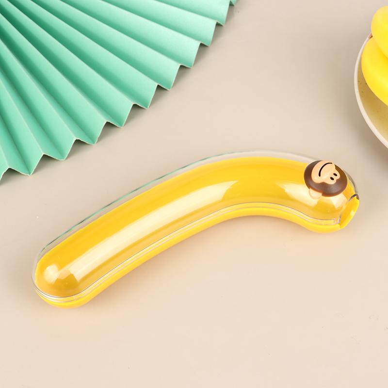 1Pc Children'S Portable Banana Storage Box Squeezable Fruit Storage Box Refrigerator Crisper Outdoor Fruit Storage Box Holder