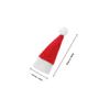 20Pcs Christmas Hat Candy Lollipop Caps Non-Woven Fabric Reusable Holiday Decor for Party Home Restaurant Shop Use