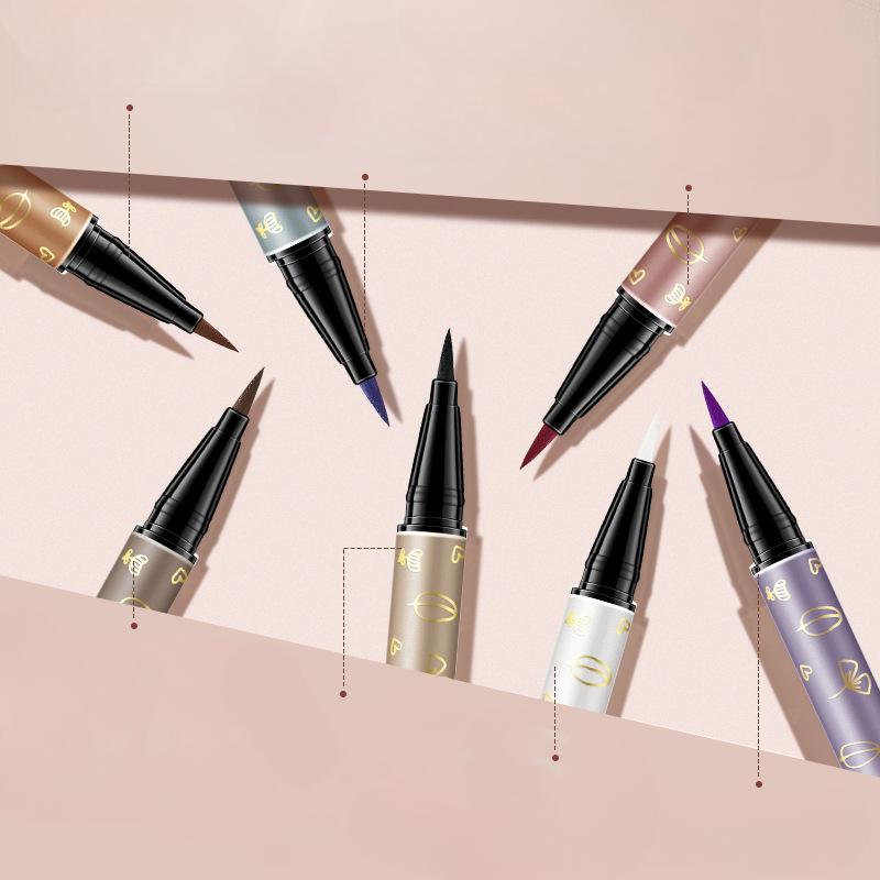 Seidenweicher, farbiger Eyeliner im Stil eines Internet-Stars, schweißhemmend, verwischt nicht so leicht, flüssiger Eyeliner-Stift für Anfänger