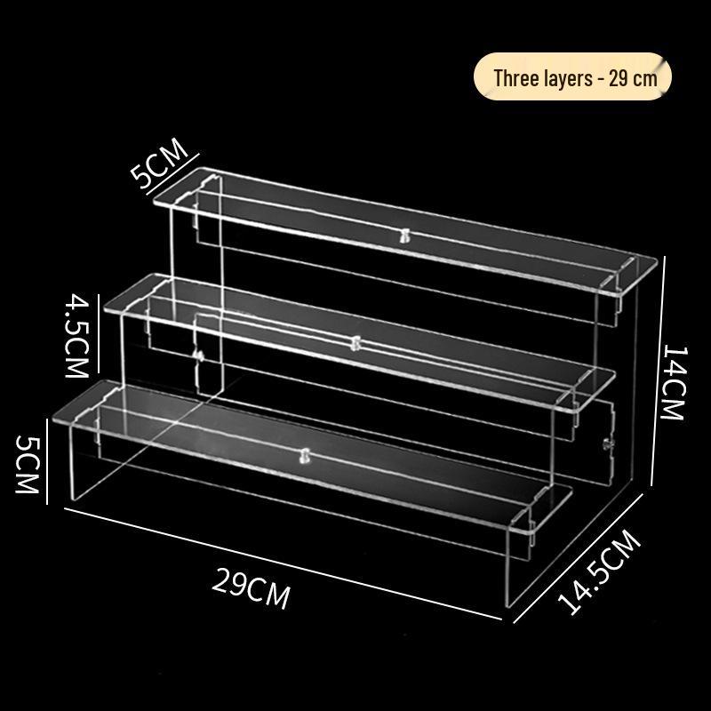 Transparent Multilayer Acrylic Display Stand for Figurines and Dolls