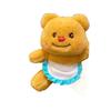 Internet celebrity yellow bear refrigerator sticker pendant apron bear plush doll cute toy personality creative magnetic doll