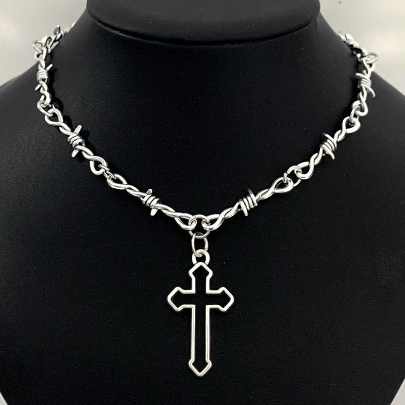 Xiaomi Small Wire Brambles Iron Heart Choker Necklace for Women Hip-hop Gothic Punk Style Barbed Wire Little Thorns Chain Choker Gifts