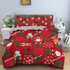 Christmas Elk Beding Set Festival Modern 3d Soft Duvet Cover Set Warm Comforter Bed Linen Twin Quen King Single Sized Dimensions Children Kids Adult