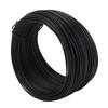 0.75mm 50m Tie Wire Roll Galvanized Iron PVC Coated Wire for Binding Reinforcing Bar and Fiber Optic Cables Black