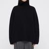 Women's European-Style High Neck Loose Wool Sweater for Autumn/Winter