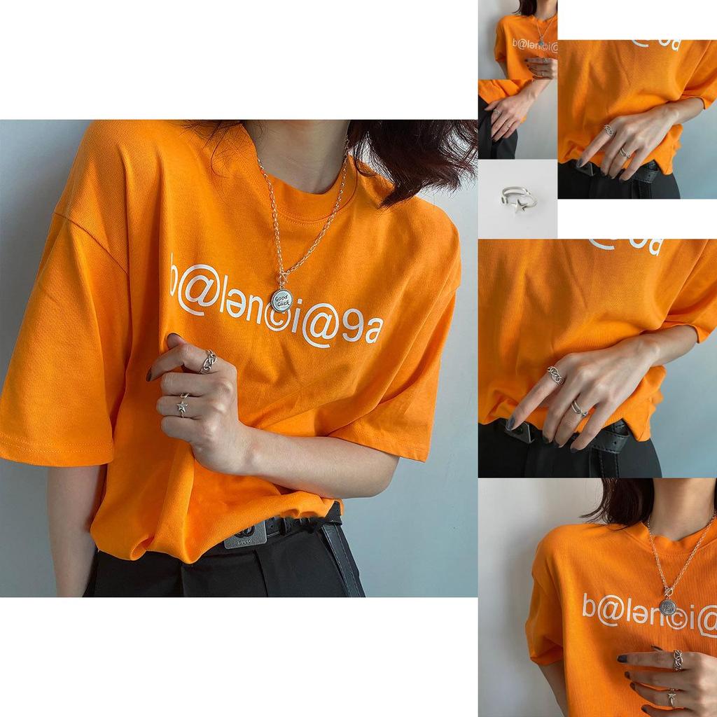 Unique Korean Daejeon Hollow Circular Chain Star Ring For Women In 925 Silver