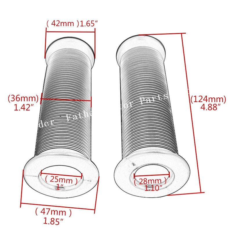 1" 25mm 28mm Universal Accessry Motorcycle Retro Grips Streak Rubber Handle Grip Handle Bar for Moto Chopper Bobber Cafe Racer