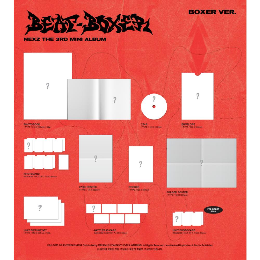 Pre-order NEXZ The 3rd Mini Album Beat-Boxer Standard Ver. & SHOP POB