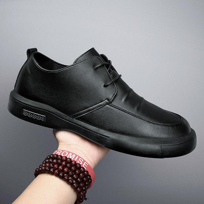 Leather shoes men's soft leather casual shoes autumn new soft sole soft surface men's soft leather shoes trend breathable men's shoes