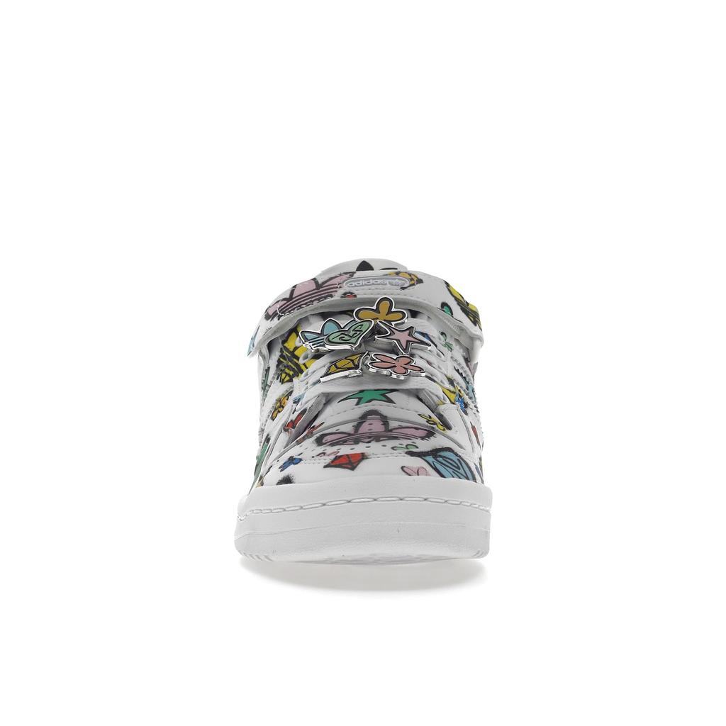 Jeremy Scott x adidas Forum 84 Low Monogram Buty Unisex Biały Chmurny Biały Rdzenny Czarny GX9668
