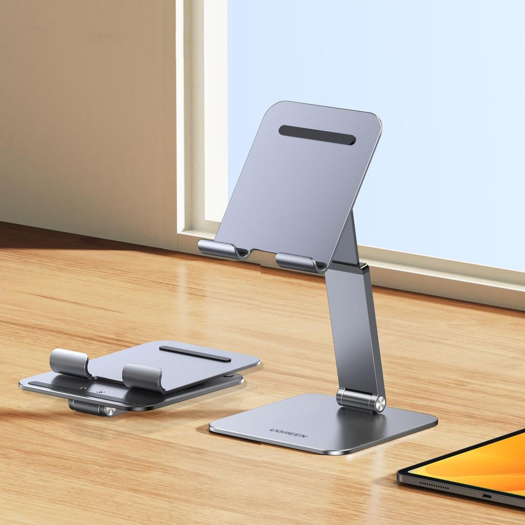 UGREEN Tablet Aluminum Alloy Design for Galaxy Fire and Other Inch Devices Stand, Height-Adjustable, iPad, Tab, Note, LG, Sony, Nexus, HD, Kindle,