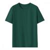 Custom Logo Summer Cotton T-shirt, Loose Round Neck, Short Sleeve, Class Uniform, 190g Ribbed Collar