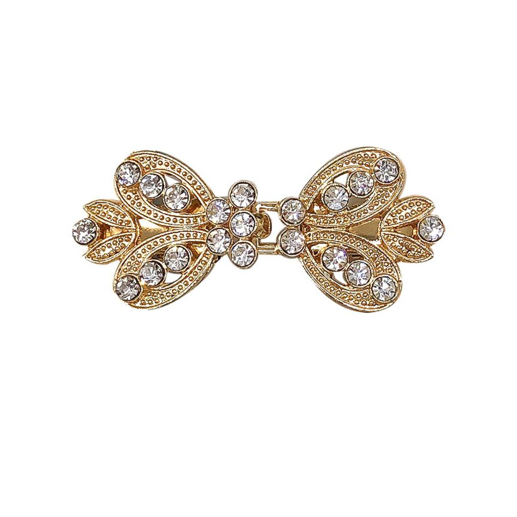 New Rhinestone Sweater Clip With Clip, Alloy Cape Buckle, Collar Clip, Scarf Clip, European And American Waist Clip, Fixed Brooch