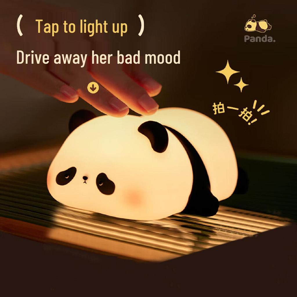 Panda Tap Night Light: Soft Atmosphere Light for Baby's Room and Girls' Bedrooms