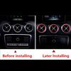 5Pcs Red Air Vent Outlet Ring Cover Trim For Benz A/B/CLA/GLA Class 180 2015