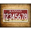 Custom 1pc 6x12 Kansas Future License Plate Personalized Text Auto Decor Tin Sign