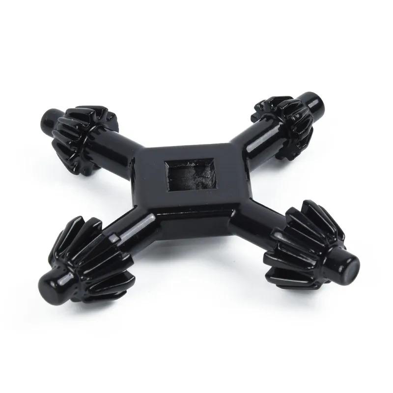 4 In 1 Carbon Steel Drill Chuck Wrench - Black Electric Drill Key, 3/8" Multifunctional Drill Presses Accessory