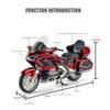 1/11 Honda Gold Wing GL800 2021 Alloy Die Cast Motorcycle Model Vehicle Collection Sound and Light Off Road Autocycle Toys Car